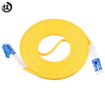 China 2M LC/UPC-LC/UPC Fiber Optic Drop Cable Customized Length PVC/LSZH Material for sale