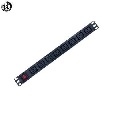 China 19 Inch 8 Way Socket PDU Max Output Power 2500W For Cabinet Accessories for sale