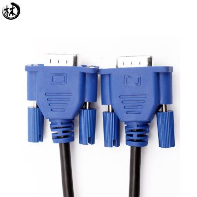 China 3+6 Male To Male VGA Monitor Cable Ferrite Cores Gold Plated Connectors for sale