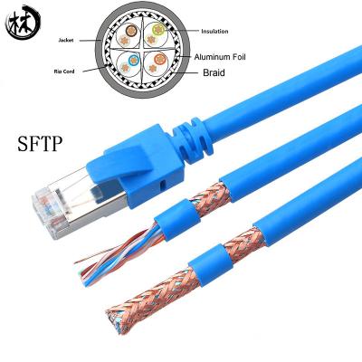 China 0.50mm Conductor SFTP Rj45 Jumper Cable Insulation Jacket for sale