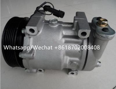 China 7V16 Auto Ac Compressor for alfa romeo / fiat barchetta bravo marea  OEM : 60653652 / 60814396 / 71721751  6PK 12V for sale