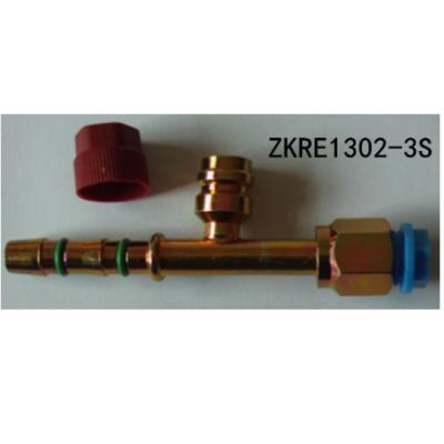 China R134A Refrigerant AC Compressor Manifold Fittings 5/8 O Ring ZKRE1302-3S for sale