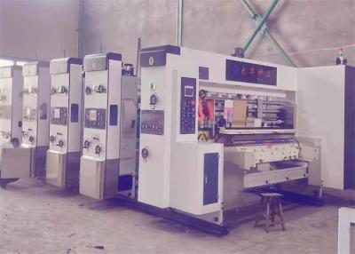Китай Рифленая коробка коробки печатая прорезающ чернила воды автомата для резки плашки продается