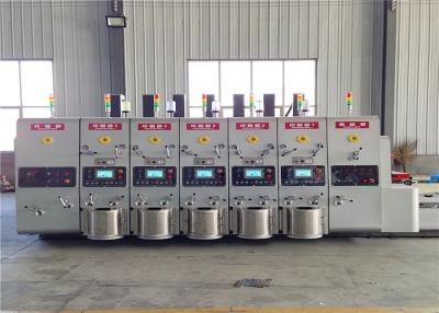 China As 6 cores automáticas corrugaram a máquina de impressão 150pcs/min da caixa à venda