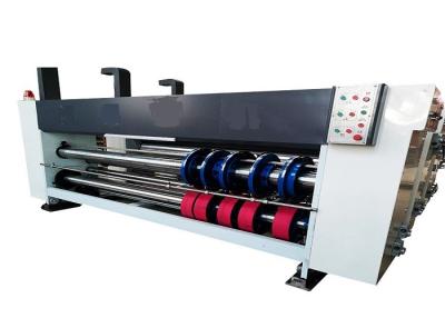 China 3 Colors Print Slot Die Cut Carton Box Making Machine 5.5KW for sale