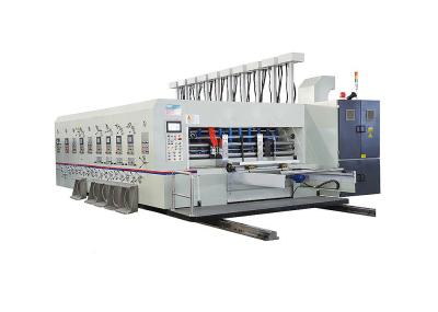 China máquina do empilhador de Die Cutter With Slotter da impressora de 150pcs/min Flexo à venda