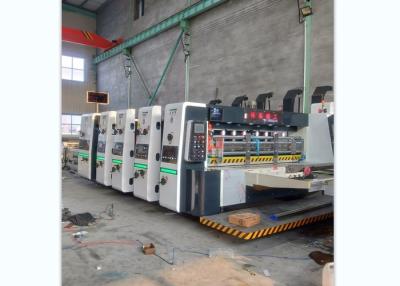 China Plc Touch Screen Corrugated Box Printing Machine Computer Controlled With Dust Cleaning for sale
