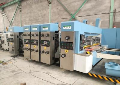 Китай Автоматический рифленый печатая прорезая цвет 4 автомата для резки плашки высокоскоростной продается