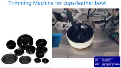 China Case Study:Trimming machine for cups/leather bowl, Leather film leather bowl leather ring brake car brake diaphragm for sale