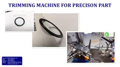 China Estudio de caso: Máquina de recorte para piezas de precisión; Recortador para sellado de precisión; Recortador de ángulo para sellado de eje; en venta