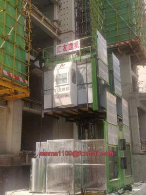 China 2t Each Cage Cheap Cost Building Elevator 13kw Motor with VFD inverter Control for sale