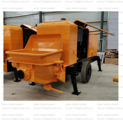 China 40 Capacity Mini Mobile Pump Trailer Mounted Concrete Pumps for Building Construction for sale