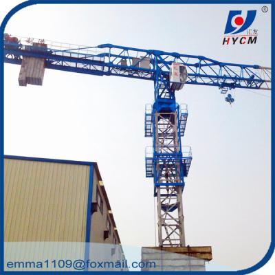 China QTZ125 PT6016 Mobile Tower Crane 60m Boom 10 Tons 50m Height Price for sale