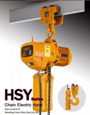 China Chain Hoist HSY type 500kg to 35tons Single or Double Chain for Cranes for sale