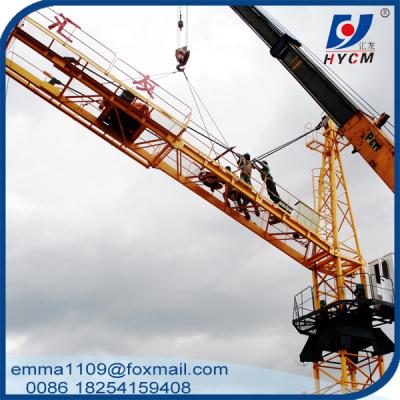 China HYCM Small Tower Crane TC3808 Price Hammer Head Types Specification for sale