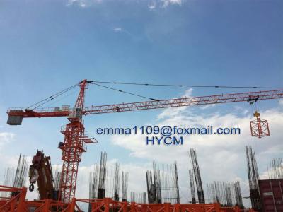 China QTZ6012 Tower Crane 60m Working Arm Test In Building Construction Site for sale
