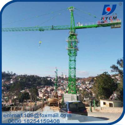 China qtz 125 Tower Crane Cost For the High Rise Building 65M Wide Working Jib for sale