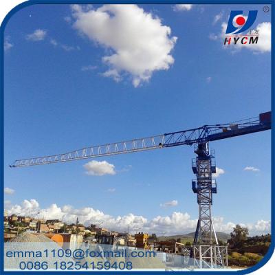 China Factory PT5010 HYCM Tower Crane 50M Lifting Jib 4T Max. Load Chart for sale