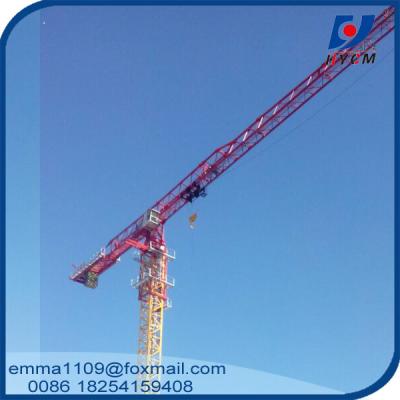 China Large 24t QTP8025 Electric Flat Top Tower Crane 80m Long Arm Cost for sale