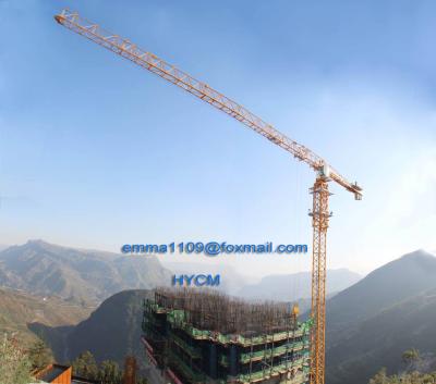 China Big 20t Load Flat Top Tower Crane PT7532 Model Cat Head Type for sale