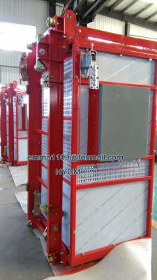 China Small 0.5tons XINGDOU Brand Construction Hoist OEM Slid Ramp or Side Doors for sale