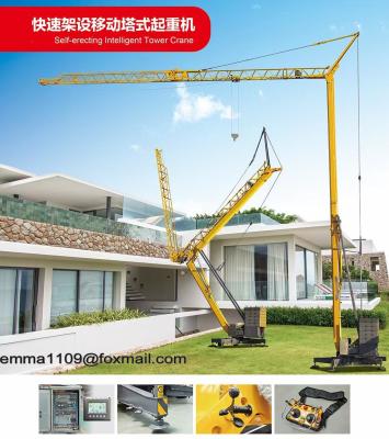 China YT2527-20 SELF-ERECTING INTELLIGENT TOWER CRANE 25m Height 27m Boom for sale