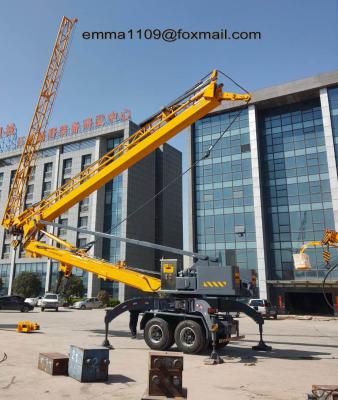 China YT2227 40 Self Erecting Tower Crane with 27m Boom Length and 4t Load Capacity for sale