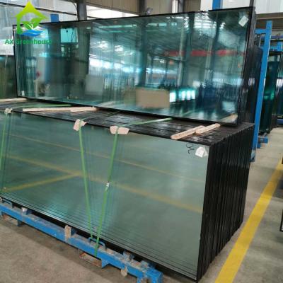 China Anti Fog Hollow Tempered Glass Greenhouse Panels Greenhouse Roof Cover for sale