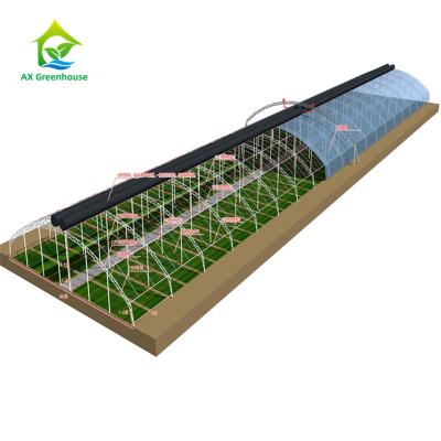 China ODM Double Deck Skeleton Passive Solar Greenhouses For Snow Areas for sale