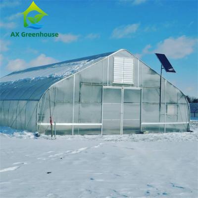 China 6-12m Span Anti Dripping PC Board Greenhouse With Shading System for sale