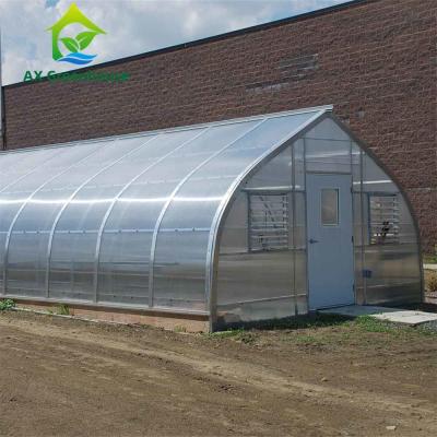 China 2.2-5.5m Height Venlo Hot Galvanized Tube Greenhouse With Cooling System for sale