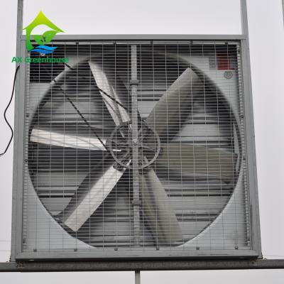 China 1380*1380*400mm Industrial Wall Exhaust Fans Greenhouse Cooling System for sale