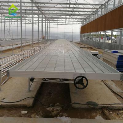 China ABS Hydroponic Greenhouse Rolling Benches 70cm Height Plant Nursery Benches for sale
