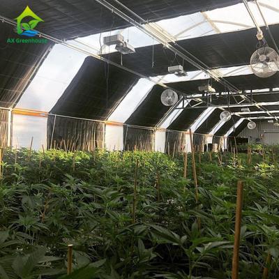 China Manual Single Span Light Deprivation Greenhouse 30ft*100ft For Medicinal Plants for sale