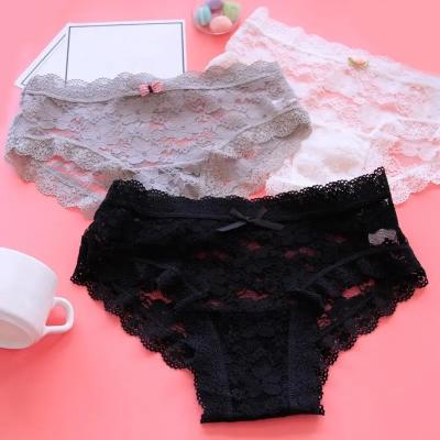 China                  Sheer Lace Underwear Cotton Seamless Sexy Underwear Women Panties Panties              for sale