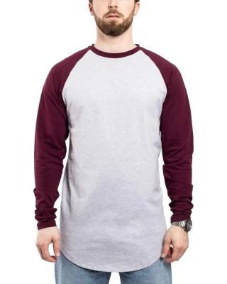 China                  Baseball Long Sleeve T-Shirt Basic Raglan Sleeve of The Oversize Fashion Men′s Long Sleeve T-Shirt L/S              for sale