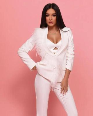 China White Elegant Office Wear Suit for sale