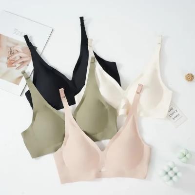 China                  Sexy Seamless Women Deep Cup Bra Shaper Hide Back Fat Underwear Wireless Plus Size Side Padded Push up Bra              for sale
