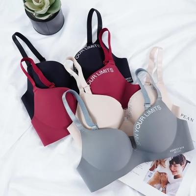 China                  Dropshipping Young Girl Bralette a B Small Cup Women Letter Brand Seamless Gather Bras Push up Bra              for sale