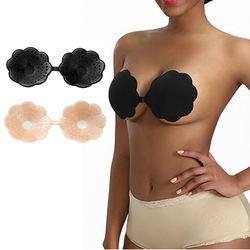 China                  Women Sexy Strapless Bra Breathable Backless Push up Invisible Self Adhesive Silicone Bra              for sale