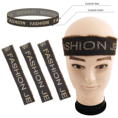 China wholesale elastic custom color logo and width elastic sports yoga headband stretch hairband for sale