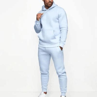 China                  Custom Fitness Sports Jogging Hoodies and Sweatpants Sets Cotton Solid Training Wear Men Tracksuits              for sale