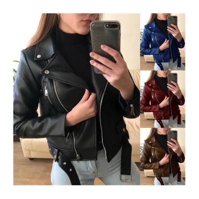 China                  Leather Jacket Winter and Autumn Fall Apparel Clothes for Women Cardigan Blazer Jacket Blazers Ladies Coats              for sale