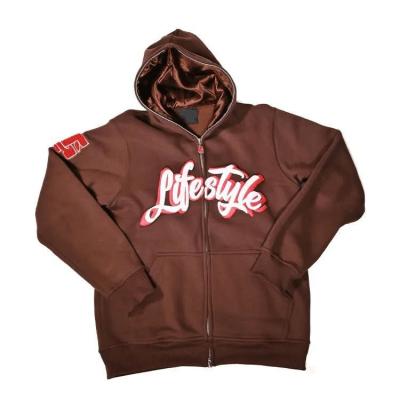 China                  OEM Custom Made Men Oversized Pullover Full Zip up 3D Logo Puff Print Hoodie              for sale
