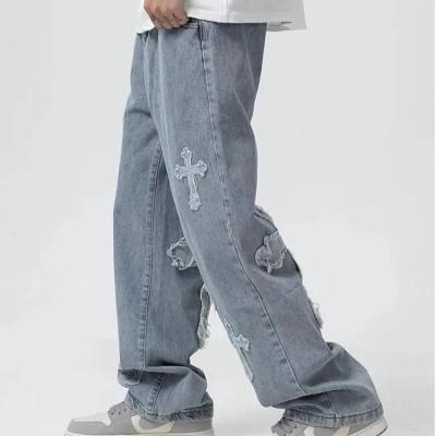 China                  OEM Mens Side Pocket Jeans Washed Vintage Baggy Multi Pocket Jeans Men              for sale