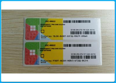 China Microsoft windows 7 pro OEM key Windows 7 Professional 64 Bit Win 7 Pro Key Lizenz COA / License / Sticker for sale