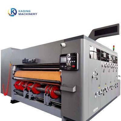 China Completamente - máquina que corta con tintas del cartón funcional de la automatización con el arma de espray del retiro de polvo para el corte del tablero de papel en venta