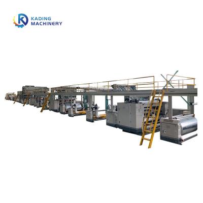 China 3 / 5/7 capas de la línea del corrugación con el sistema de calefacción y papel de la producción con 1600 a 2200 milímetros en venta