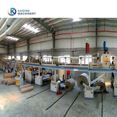China Corrugated Paper Sheets Corrugation Line 120m/Min Speed With Rotary Cutting Machine for sale
