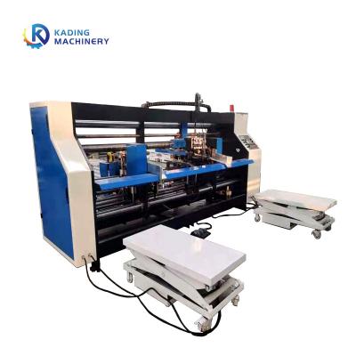 China Double Pieces Corrugated Box Stitching Machine Four Servo For Pizza Box for sale